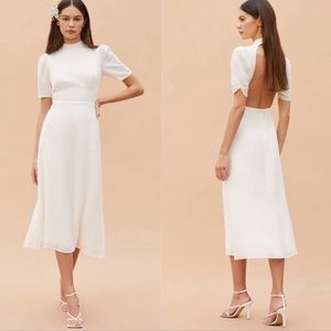 Like New Reformation Wedding Rehearsal Dinner Dusk Dress Size 10, Never Worn